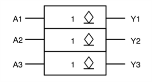 Mechanical Drawing - onsemi NL37WZ07 Triple Buffers with Open Drain Outputs